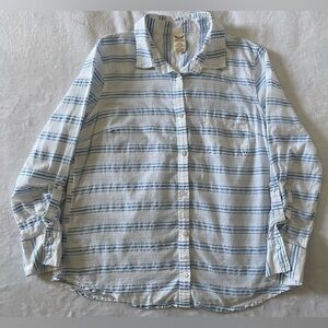 FADED Glory Button Down Top Size Large (12-14)